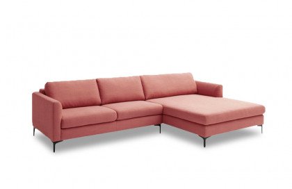 Timeless von SCHÖNER WOHNEN - Ecksofa rechts flamingo