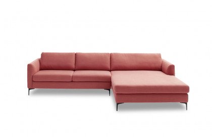 Timeless von SCHÖNER WOHNEN - Ecksofa rechts flamingo