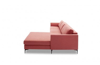 Timeless von SCHÖNER WOHNEN - Ecksofa rechts flamingo