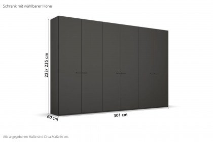 Skat von Rauch Orange - Schrank Classic graphit mit Zubehör