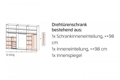 Skat von Rauch Orange - Schrank Classic graphit mit Zubehör