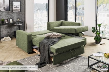 Multiflex Plus 25 von Poco - Ecksofa rechts dunkelgrün