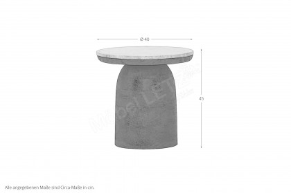 Today von GUTMANN - Beistelltisch 70500 Mango/ Naturstein