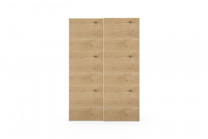 Slideline von JUTZLER - platzsparender Schrank mit Kurztiefe weiß - Eiche