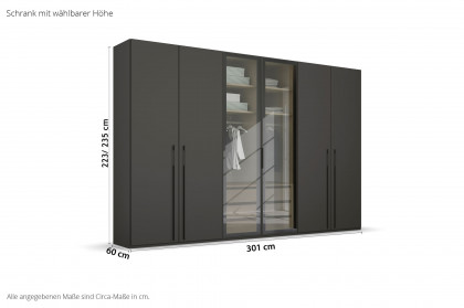 Skat von Rauch Orange - Komplettschrank mit Beleuchtung und Innenspiegel