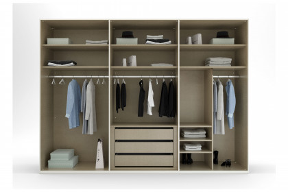 Skat von Rauch Orange - Komplettschrank mit Beleuchtung und Innenspiegel