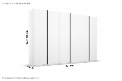 Skat von Rauch Orange - Schrank weiß mit Zubehör, Front Meridian