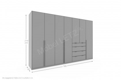 Siena von Rietberger - Schlafzimmerschrank atlantikblau