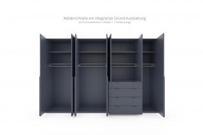 Siena von Rietberger - Schlafzimmerschrank atlantikblau