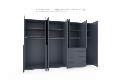 Siena von Rietberger - Schlafzimmerschrank atlantikblau