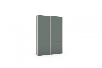 Slideline von JUTZLER - Schwebetürenschrank mit Kurztiefe grün - schwarz