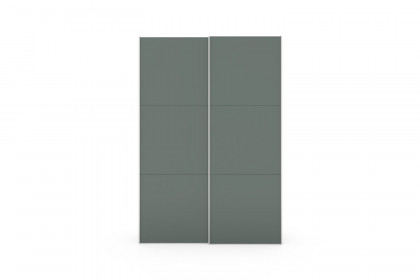 Slideline von JUTZLER - Schwebetürenschrank mit Kurztiefe grün - schwarz