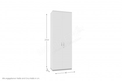 K40 von Nowy Styl - Flügeltürenschrank weiß