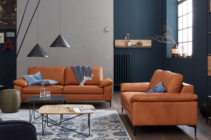 Timeless von SCHÖNER WOHNEN - Leder-Duo cognac