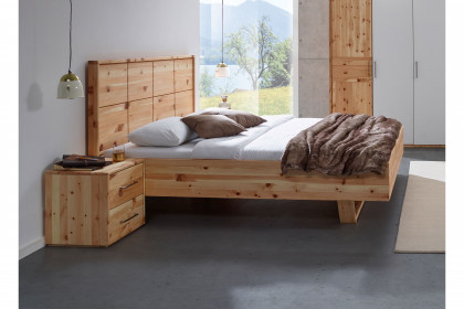 Lugano-sleeping von Schösswender - Bett Zirbe geölt 160x200 cm