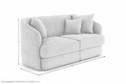 Modena-LE23 von Schröno - Sofa-Gruppe creme
