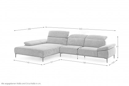 24470 Tavaroo von Willi Schillig - Ecksofa Ausführung links thyme
