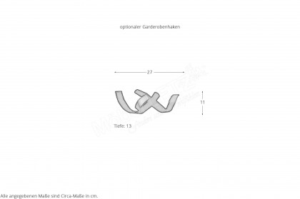 GEZA von Sudbrock - Garderobenset in Terra/ Kashmir Glattlack