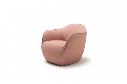 CR.480 von creation by Rolf Benz - Ledersofa links braunrot