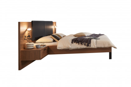 Siena von RMW Rietberger - Schlafzimmer-Einrichtung Nussbaum/ atlantikblau