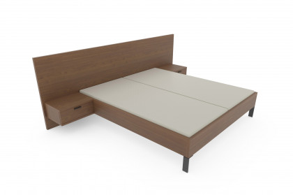 Siena von RMW Rietberger - Schlafzimmer-Einrichtung Nussbaum/ atlantikblau