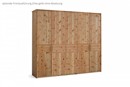 Lugano-sleeping von Schösswender - Schrank Zirbe - Weißglas matt