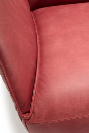 CR.480 von creation by Rolf Benz - Ledersofa rechts braunrot