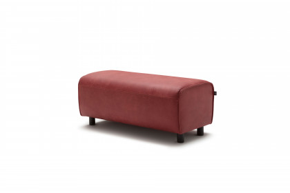 CR.480 von creation by Rolf Benz - Ledersofa rechts braunrot