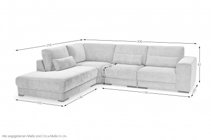 2388 von Hjort Knudsen - Ecksofa Variante rechts natural