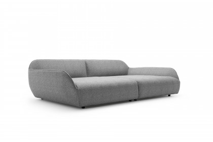 CR.480 von creation by Rolf Benz - Polstersofa lichtgrau-schwarzgrau