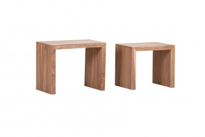 Akazio von GUTMANN - Beistelltisch-Set 71232 Akazie/ schwarz