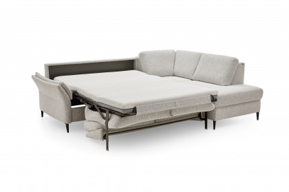 HU-LS23121 von Hukla - Ecksofa rechts mit Schlaffunktion ecru