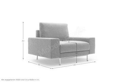 CR.450 von creation by Rolf Benz - Einzelsessel beige-natur