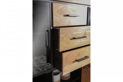 Akazio von GUTMANN - Highboard 70325 Akazie/ schwarz