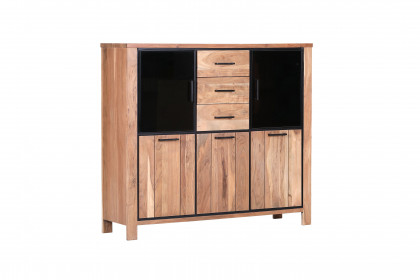 Akazio von GUTMANN - Highboard 70325 Akazie/ schwarz