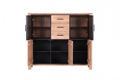 Akazio von GUTMANN - Highboard 70325 Akazie/ schwarz