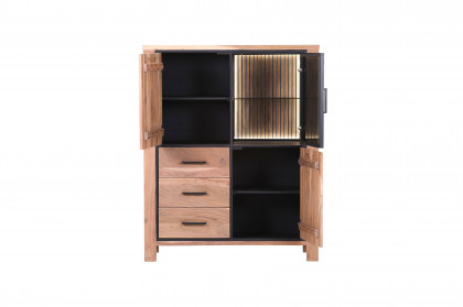Akazio von GUTMANN - Highboard 70335 Akazie/ schwarz