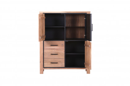 Akazio von GUTMANN - Highboard 70335 Akazie/ schwarz