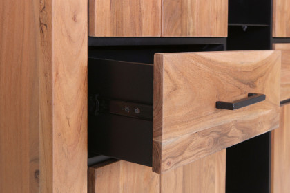 Akazio von GUTMANN - Highboard 71225 Akazie/ schwarz
