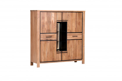 Akazio von GUTMANN - Highboard 71225 Akazie/ schwarz
