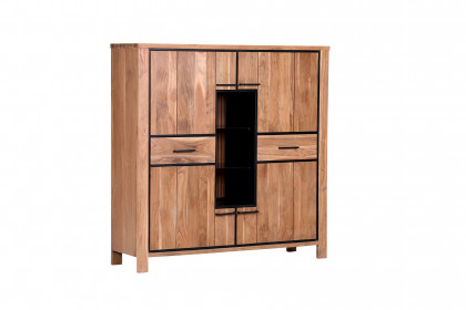 Akazio von GUTMANN - Highboard 71225 Akazie/ schwarz