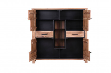 Akazio von GUTMANN - Highboard 71225 Akazie/ schwarz