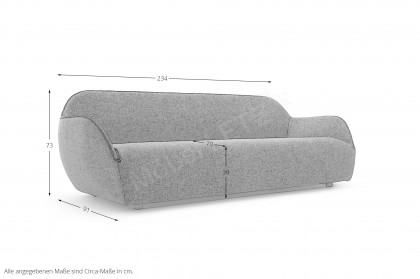 CR.480 von creation by Rolf Benz - Polsterbank saphierblau