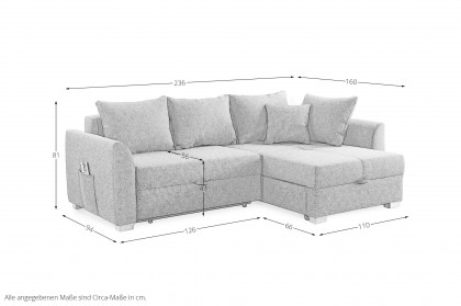 Boomer von Job - Polstersofa Variante rechts light greige