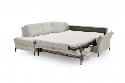 HU-LS23121 von Hukla - Ecksofa links mit Schlaffunktion ecru