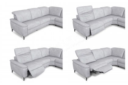 1590 von Himolla - Ledersofa Ausführung rechts asche