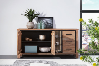 Akazio von GUTMANN - Sideboard 70320 Akazie/ schwarz