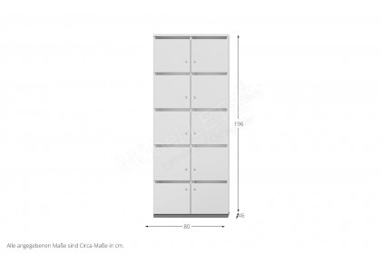 K40 von Nowy Styl - Postfachschrank mit 10 Fächern