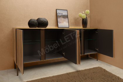 Vinci von LEONARDO Living - Sideboard Asteiche mit Designfüßen