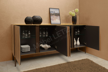 Vinci von LEONARDO Living - Sideboard Asteiche mit Designfüßen